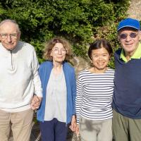 Marc et Nicole Strulovici, Apple et Gérard Zivy (Chassiers, septembre 2025)