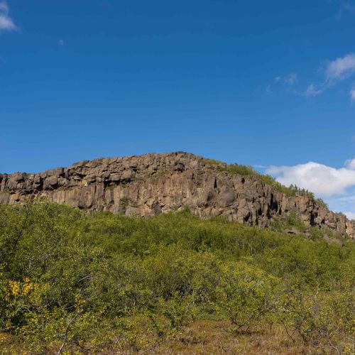 Hljođaklettar (whispering cliffs)