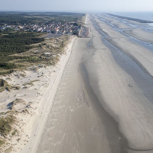 la plage de Fort-Mahon et Quend