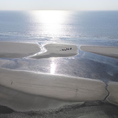 la plage de Fort-Mahon et Quend