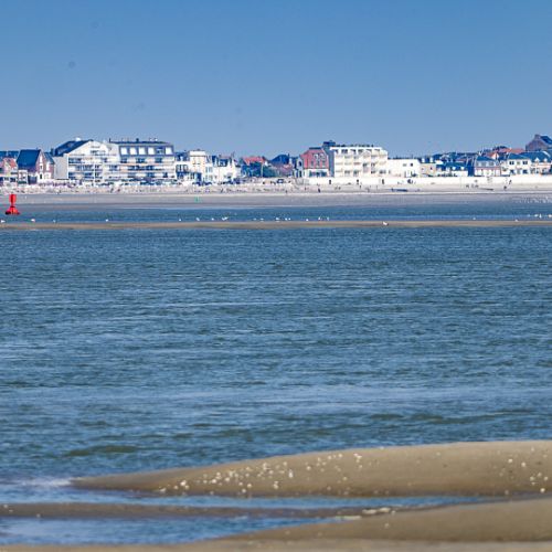 Vue du Crotoy depuis Le Hourdel